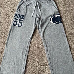 PINK Victoria's Secret Penn State Heather Gray Sweatpants